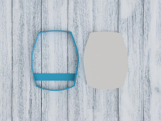 Wine Barrel Cookie Cutter / Sugar Cookie / Fondant / Clay (1342)